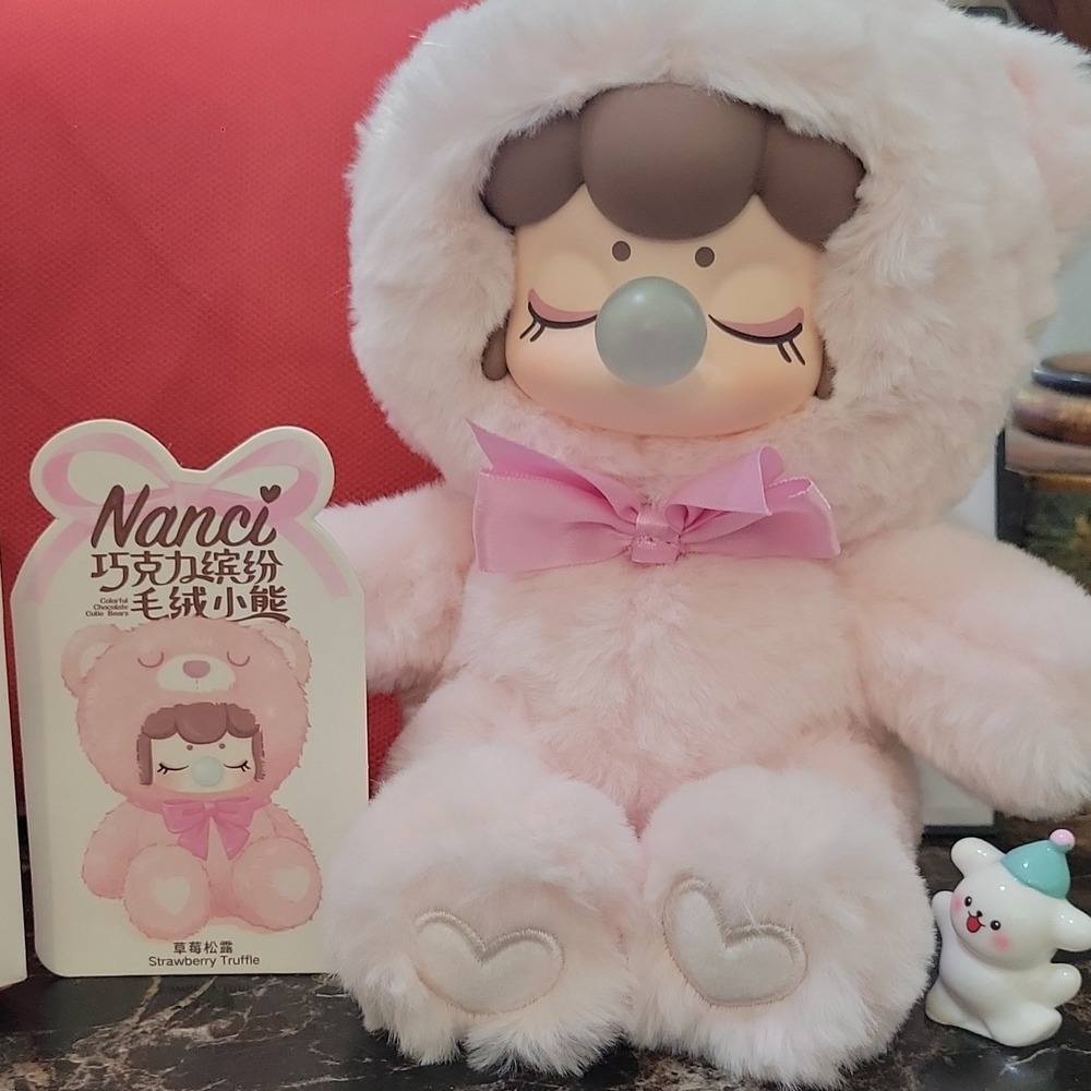 Rolife Nanci Strawberry Truffle Plush Doll Limited Edition Animation Pink Cutie…